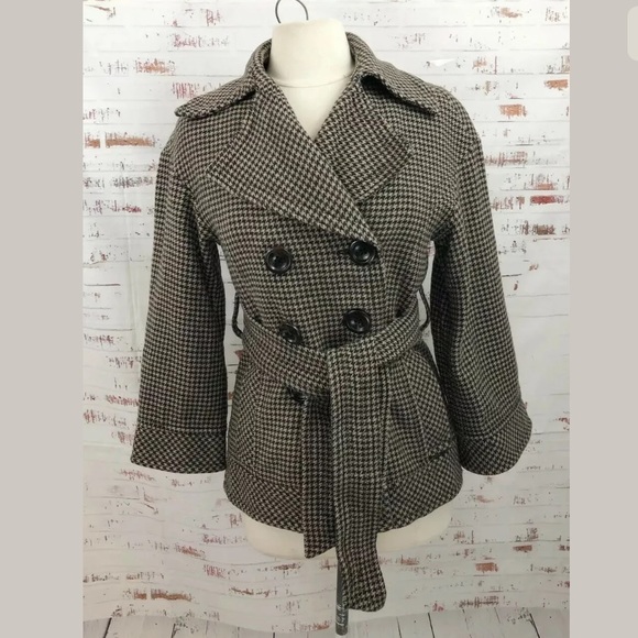 Zara Jackets & Blazers - Zara Woman Wool Double Breasted Jacket Houndstooth